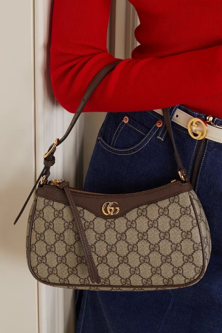 GUCCI Kahverengi Omuz Çantası