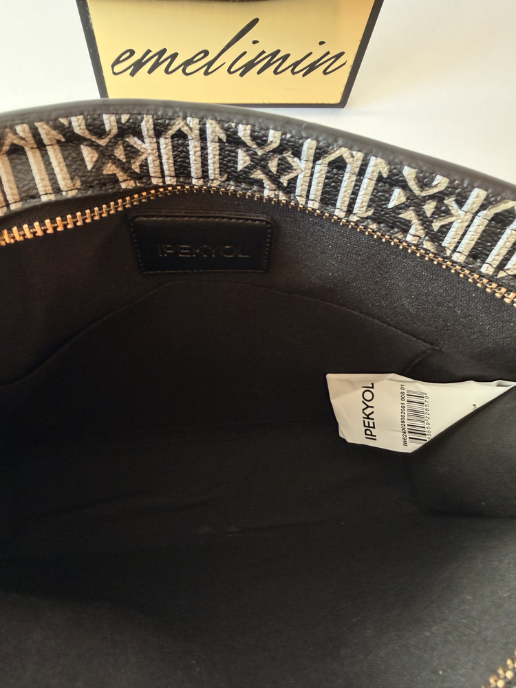 Siyah Mia Model Clutch Çanta