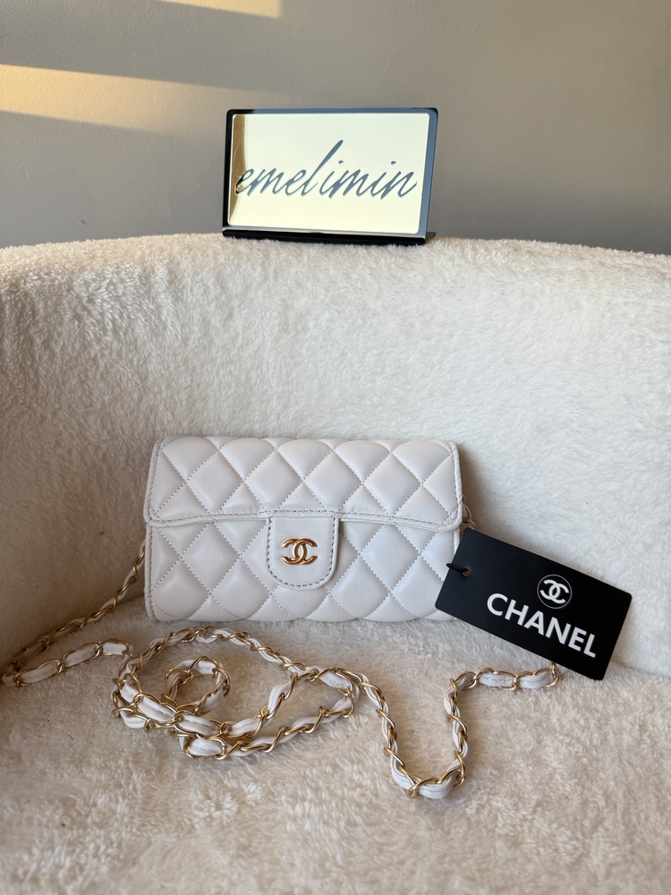 Chanel İthal Flap Wallet Askılı