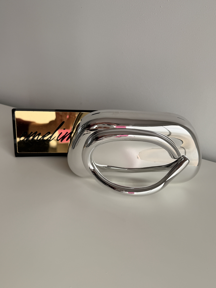 Lüks Davet Elegance Oval Clutch Çanta