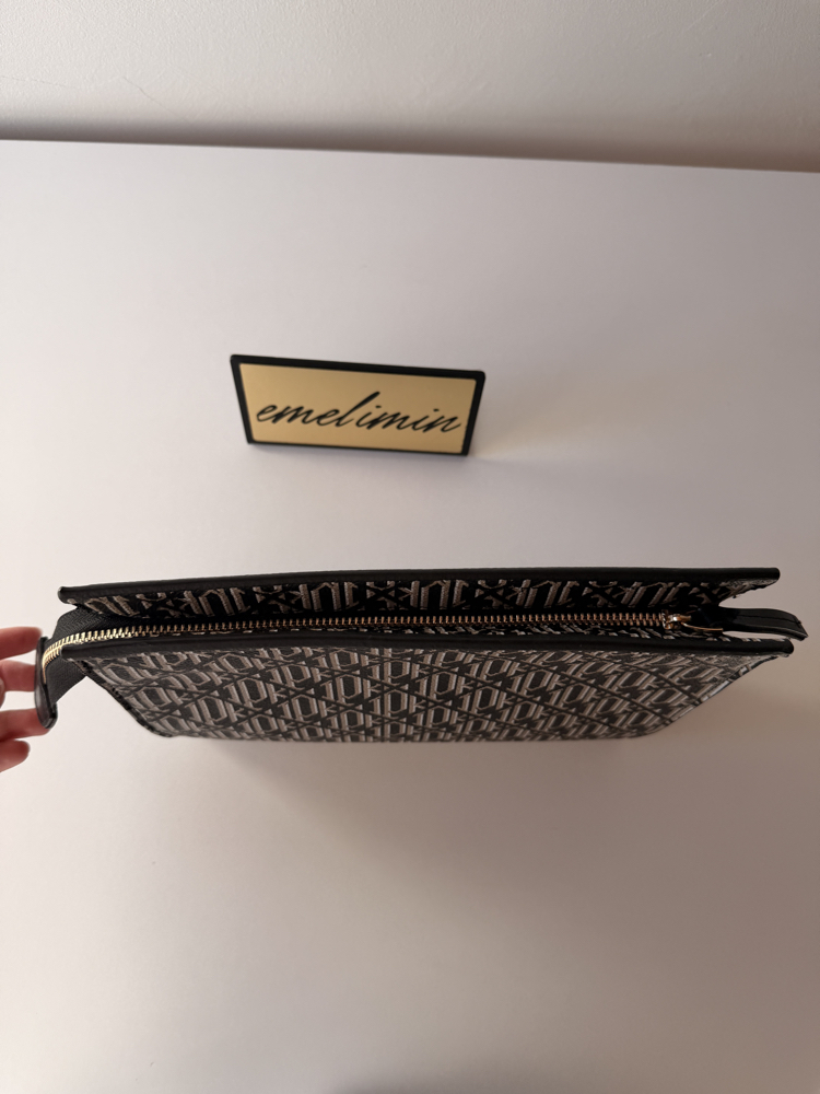 Siyah Mia Model Clutch Çanta
