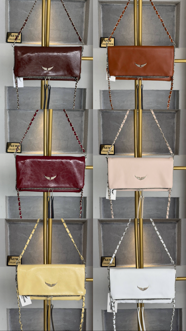 Zadig Rock Clutch Large Boncuklu - Gizli Mıknatıs