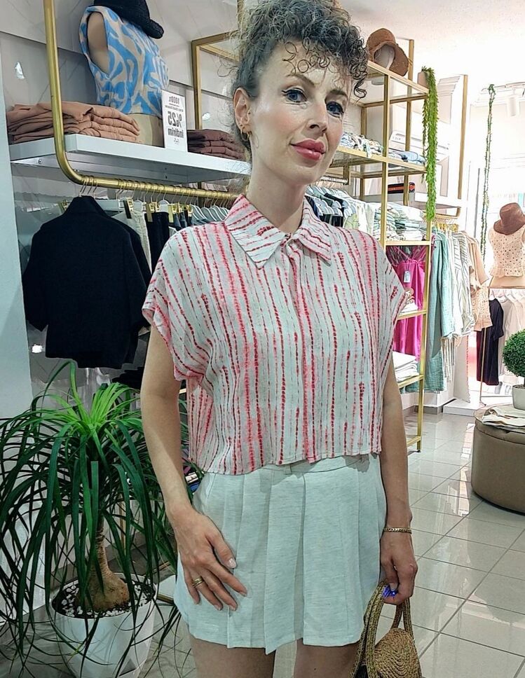 TENCEL BATİK GÖMLEK (PEMBE)