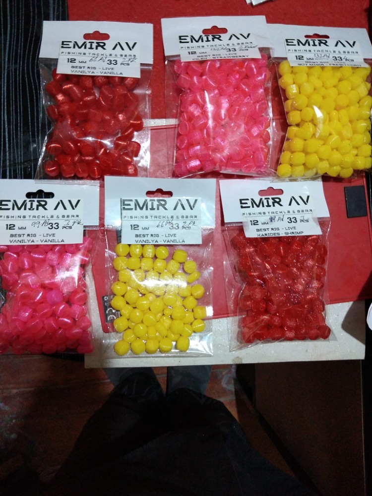 Silikon Yem Aromalı - Atraktörlü Kavanoz 12mm - 33 Adet