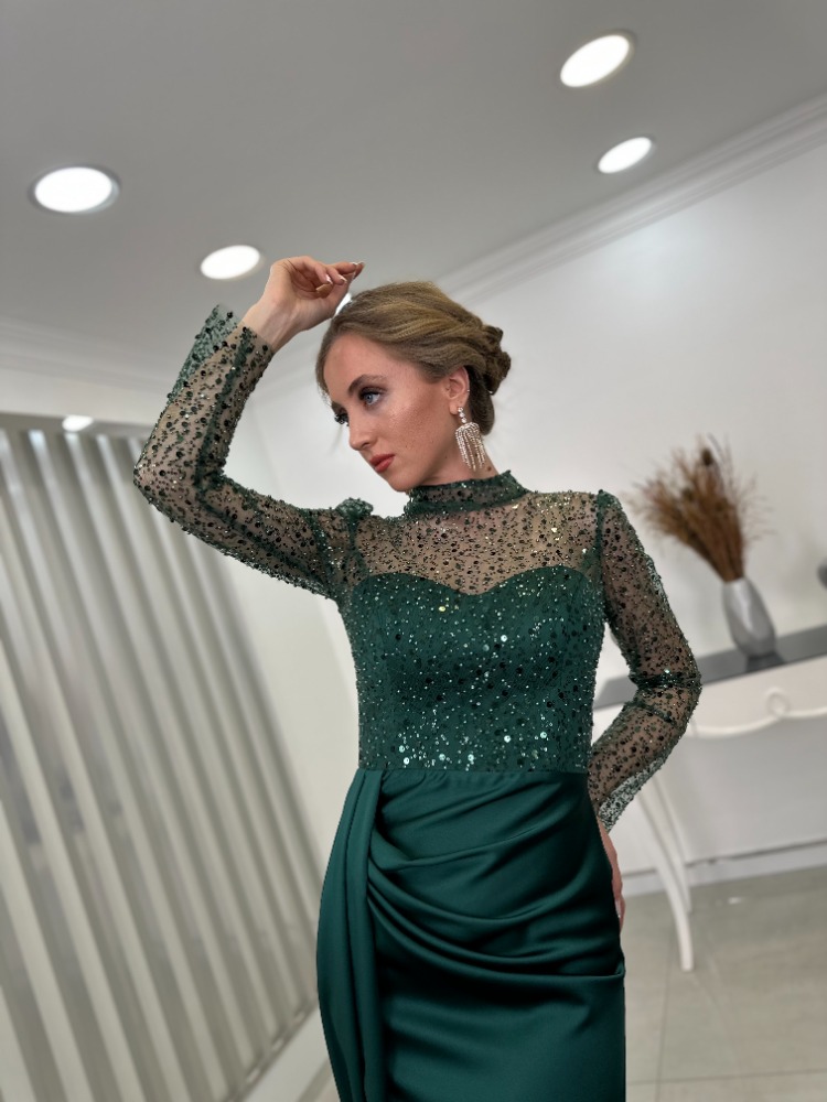 EMİ ZENN - ZÜMRÜT SATEN ABİYE