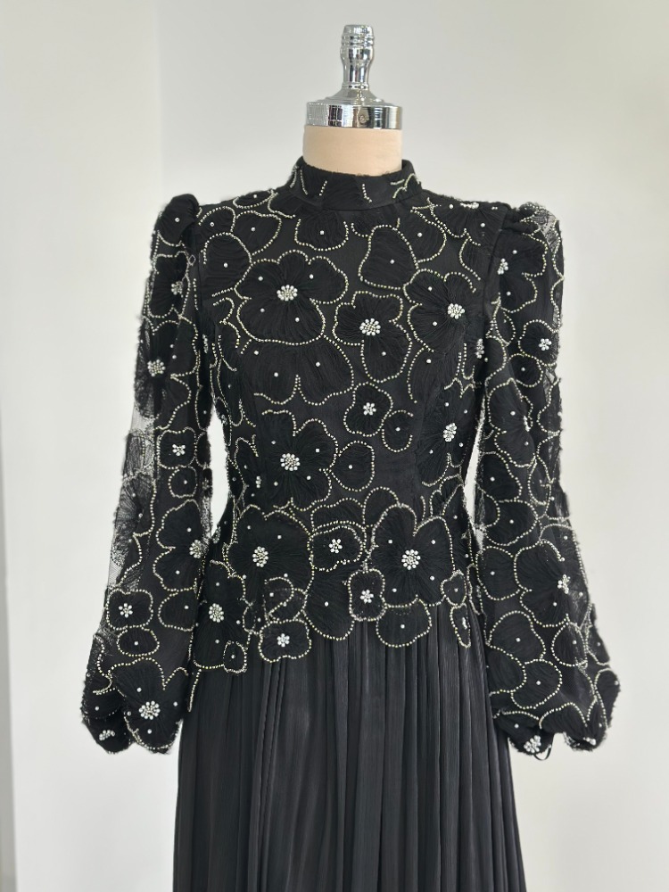 Emi Zenn Tesettür Abiye - 24128 - SİYAH