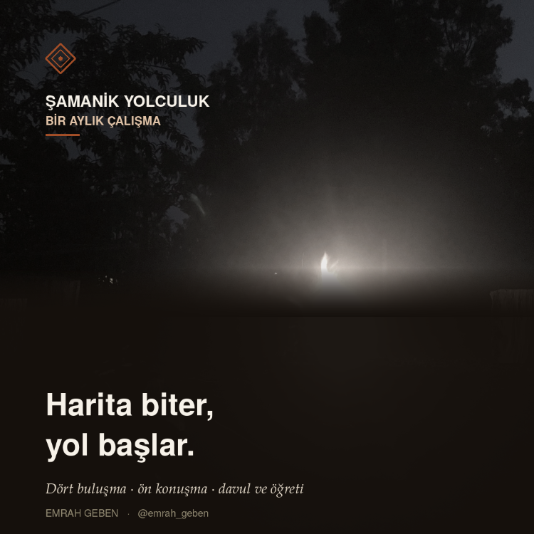 Bir Aylık Çalışma / Harita biter, yol başlar.