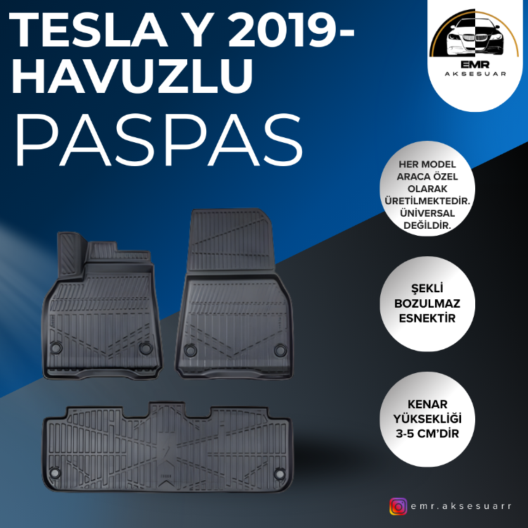 TESLA MODEL Y 2019- HAVUZLU PASPAS
