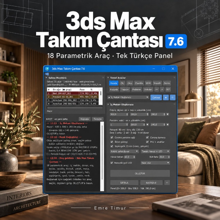 Emre Timur 3ds Max Takım Çantası 11.0 — Hazırlanıyor