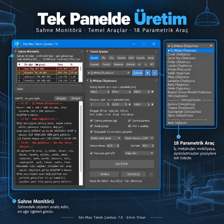 Emre Timur 3ds Max Takım Çantası 11.0 — Hazırlanıyor