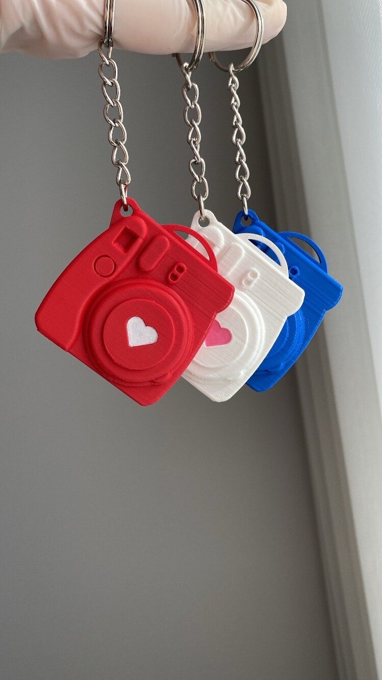 Mini Fotoğraf Makinesi Anahtarlık