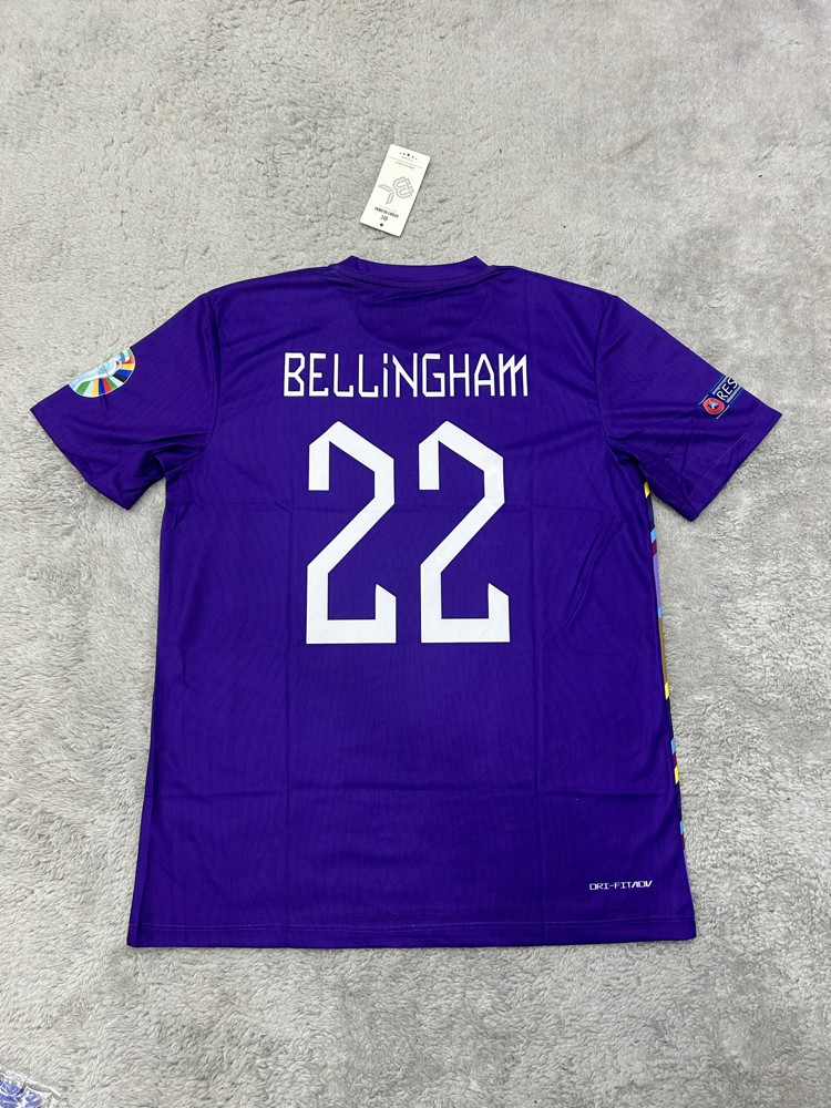 İngiltere Bellingham A kalite mor retro