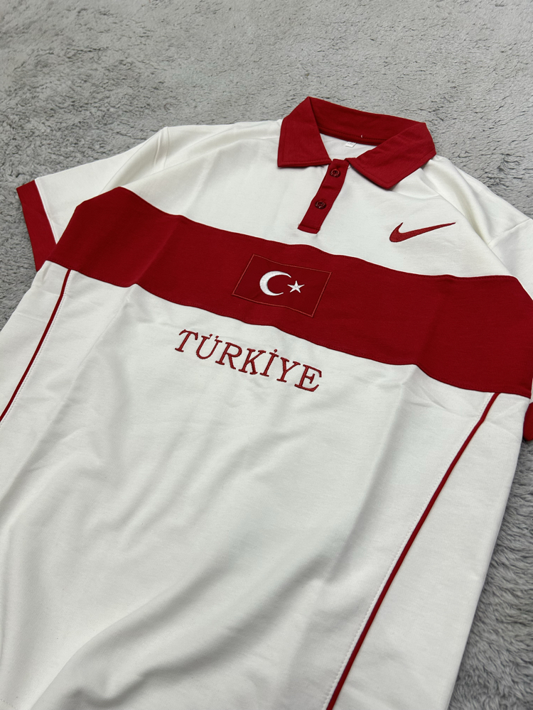 Türkiye polo yaka t-shirt beyaz