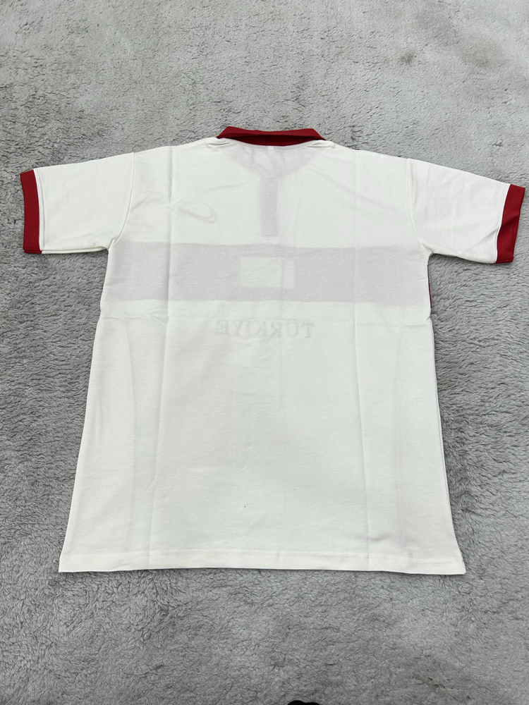 Türkiye polo yaka t-shirt beyaz