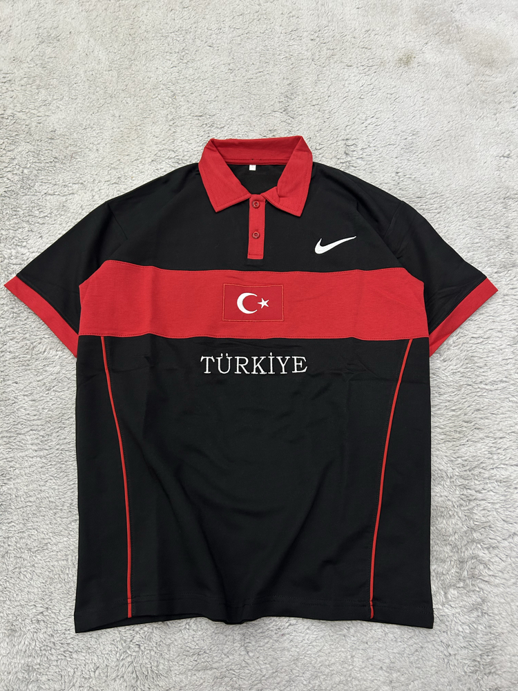 Türkiye polo yaka t-shirt siyah