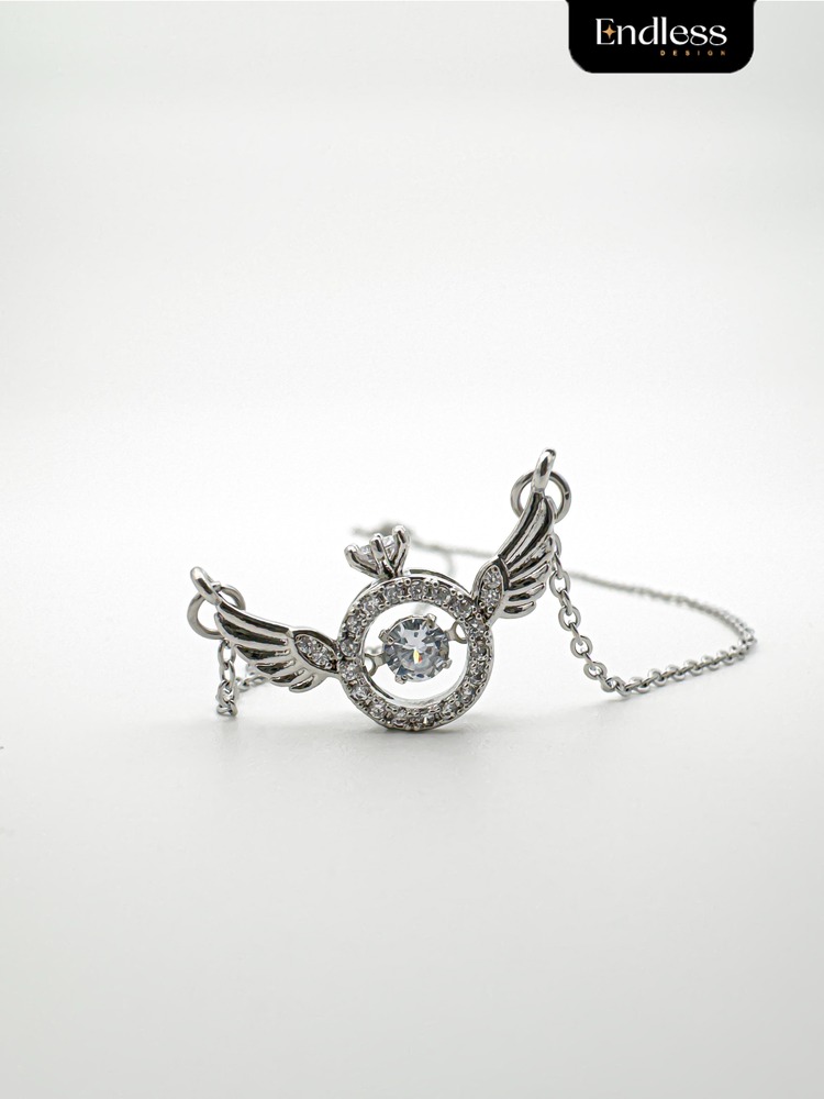 Angelic Spark Tektaş Yüzük Kolye