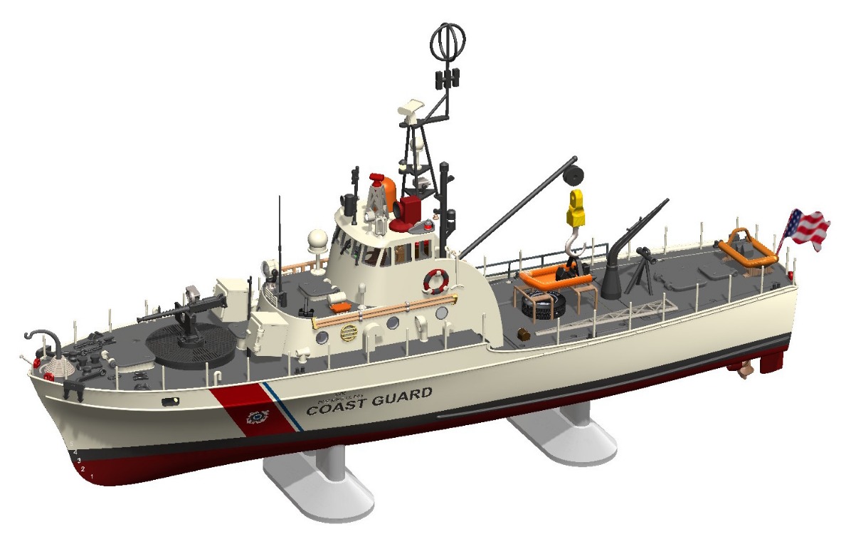USCG Point Class Cutter 1:34 RC Ready 3D Printable Model
