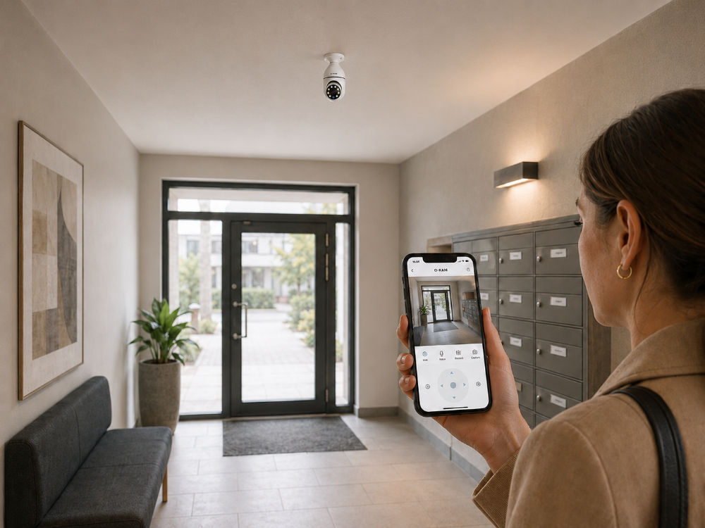 O-Kam Pro-4045 Wifi Akıllı Ampul Kamera