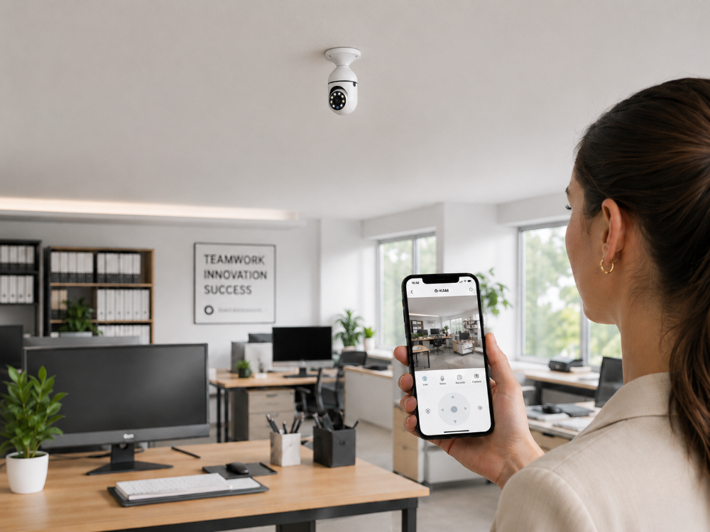 O-Kam Pro-4045 Wifi Akıllı Ampul Kamera