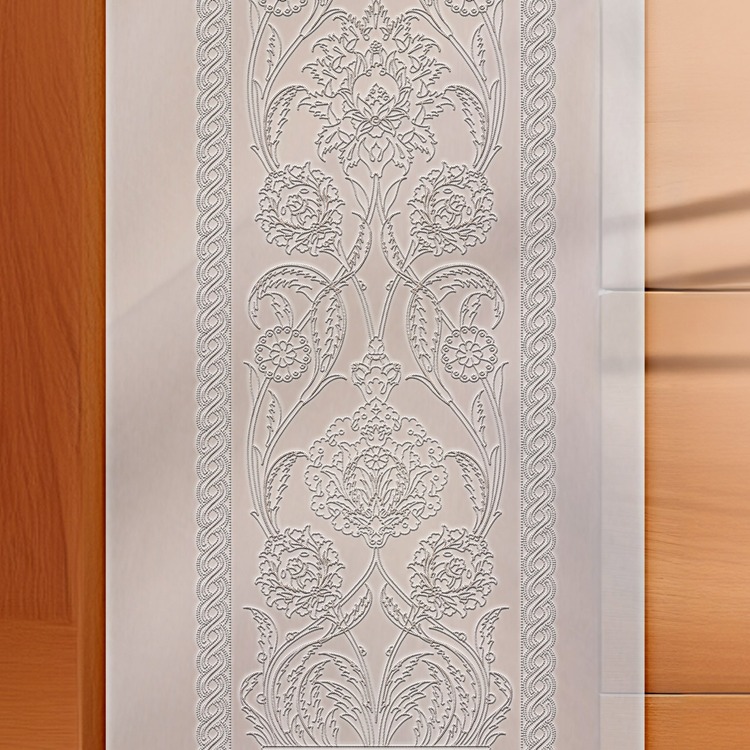 Perforated Stencil 25x100 cm. MAXI SIZE - Herbal Hatayi Vase Motif Tile Pattern