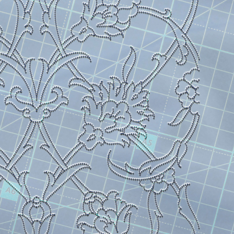 Perforated Stencil 20 x 20 cm. - Hatayi Ivy Tile Pattern