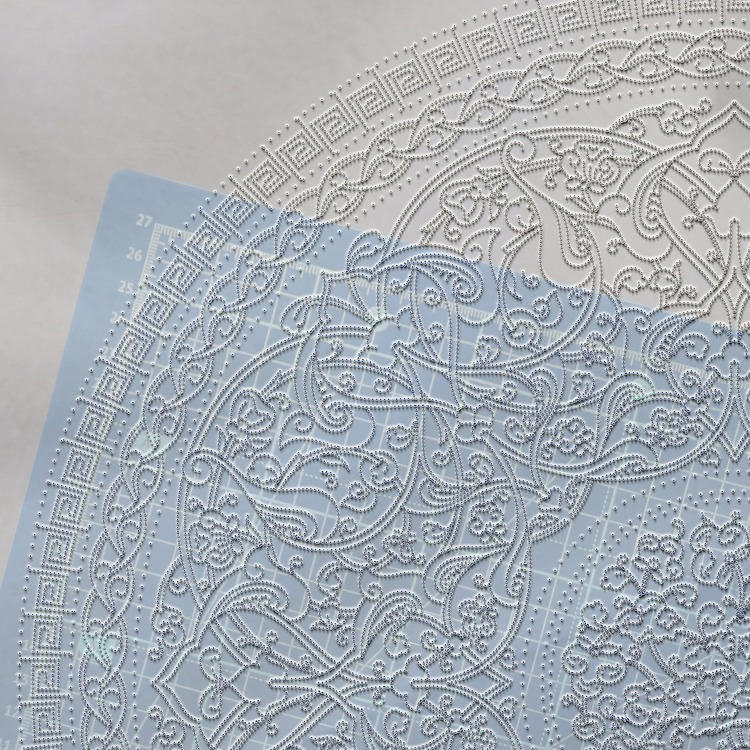 Perforated Stencil 43 cm. - Baba Nakkaş 1480 Classic Iznik Rumi Hatayi Tile Plate Pattern