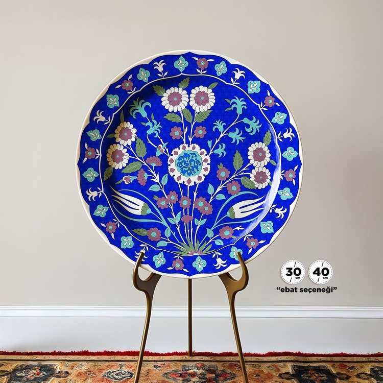 Perforated Stencil - Original Iznik 19th century Chrysanthemum Hyacinth Tulip Tile Pattern