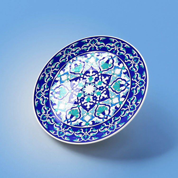 Perforated Stencil 35 cm. - Rumi Carnation Motif Tile Pattern