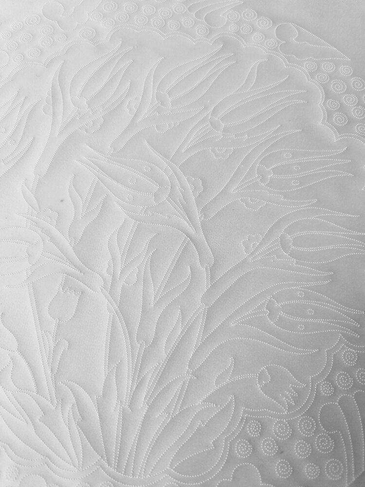 Perforated Stencil 30 cm. - Tulip Motif Tile Pattern