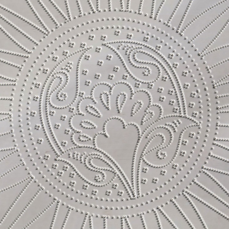 Perforated Stencil  -  Beyliks Period Passionflower Rumi Tile Plate Pattern