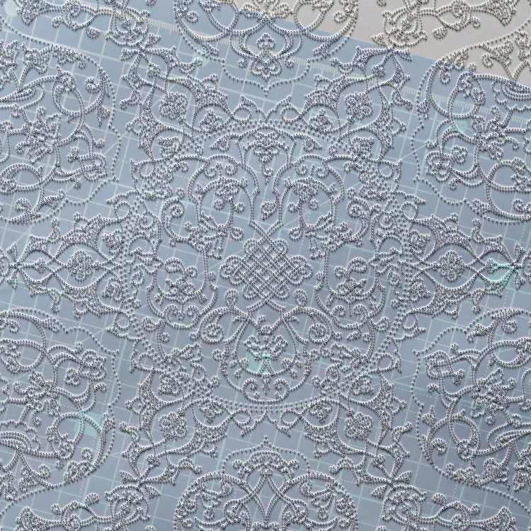 Perforated Stencil 40 cm. - Baba Nakkaş 1510 Rumi Lotus Motif Tile Plate Pattern