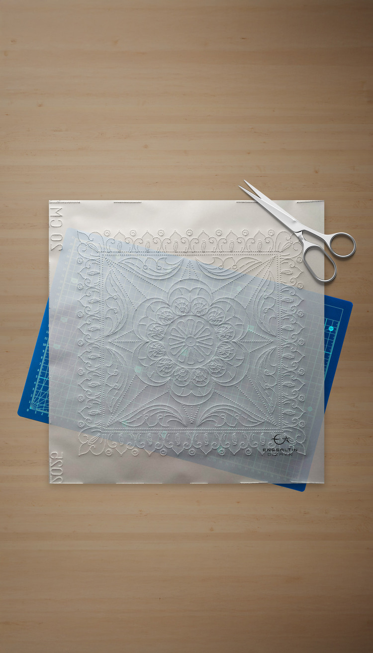 11-Piece Perforated Stencil Set – Sicilian Style Motif Tile Pattern