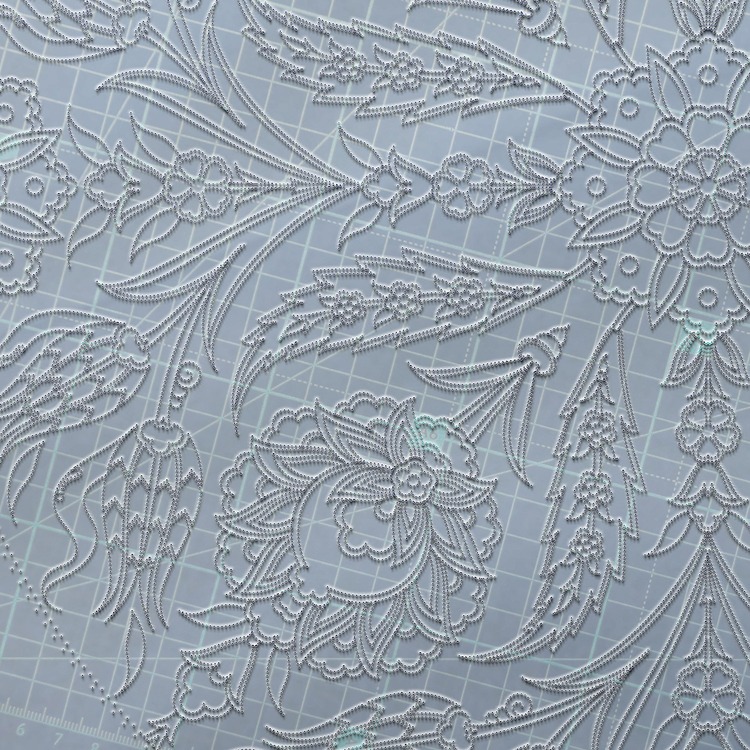 Perforated Stencil 50 cm. - Symmetrical Lale Hatayi Tile Plate Pattern