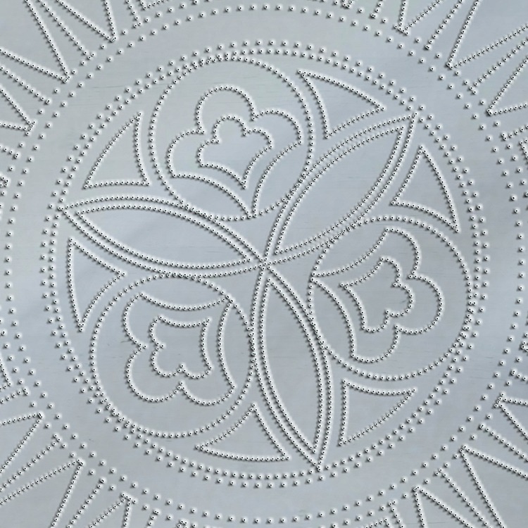 Perforated Stencil - Beyliks Period Passionflower Tile Plate Pattern