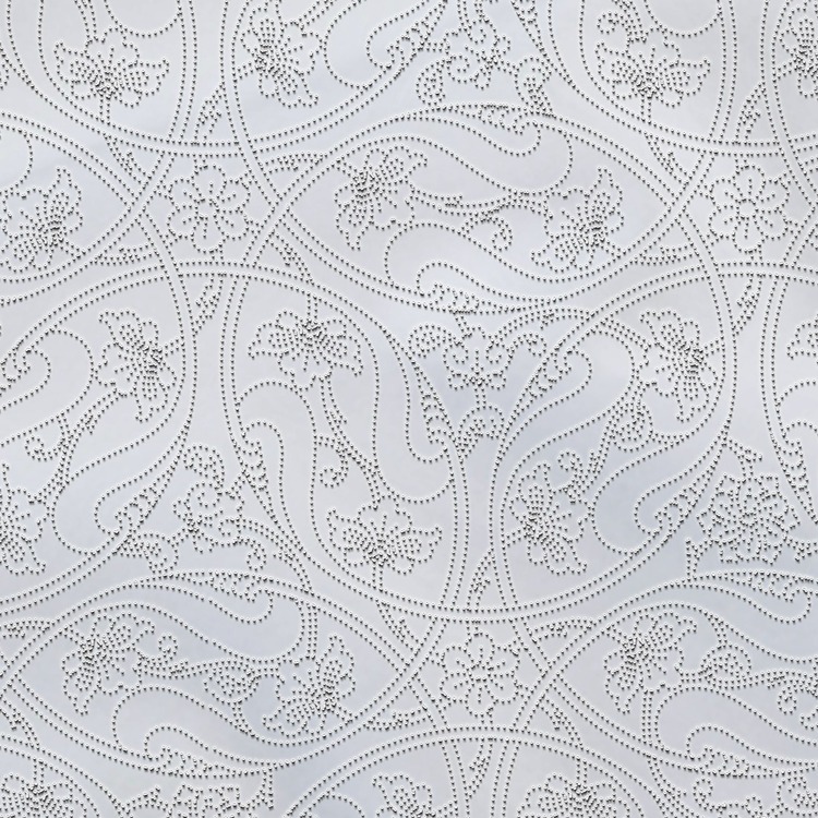 Perforated Stencil 40x69 cm. LARGE SIZE - Seamless Motif Rumi Lotus Tile / Plate Pattern