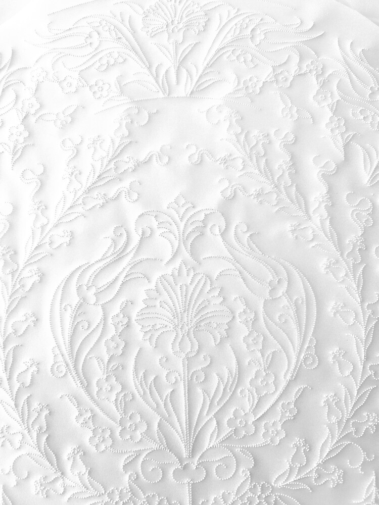 Perforated Stencil -  Tile Pattern with Plant Motifs