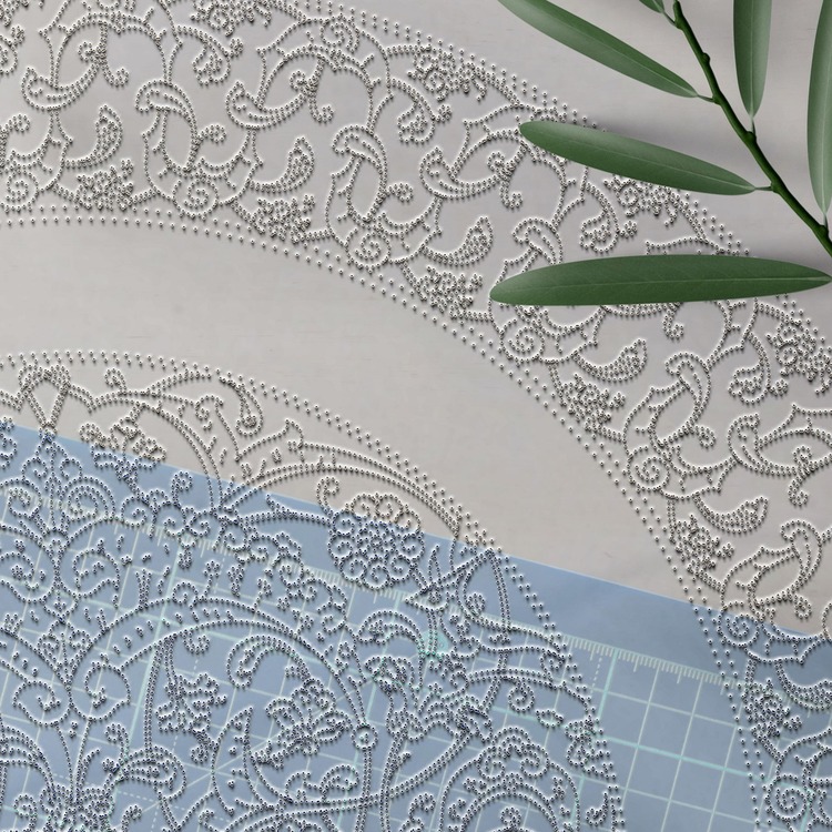 Perforated Stencil 40 cm. - Baba Nakkaş Classic Iznik 15th century Lotus Hatayi Motif