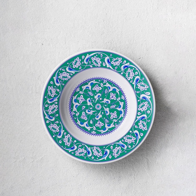 Perforated Stencil 40 cm. - İznik Baba Nakkaş Lotus Rumi Motif Tile Plate Pattern