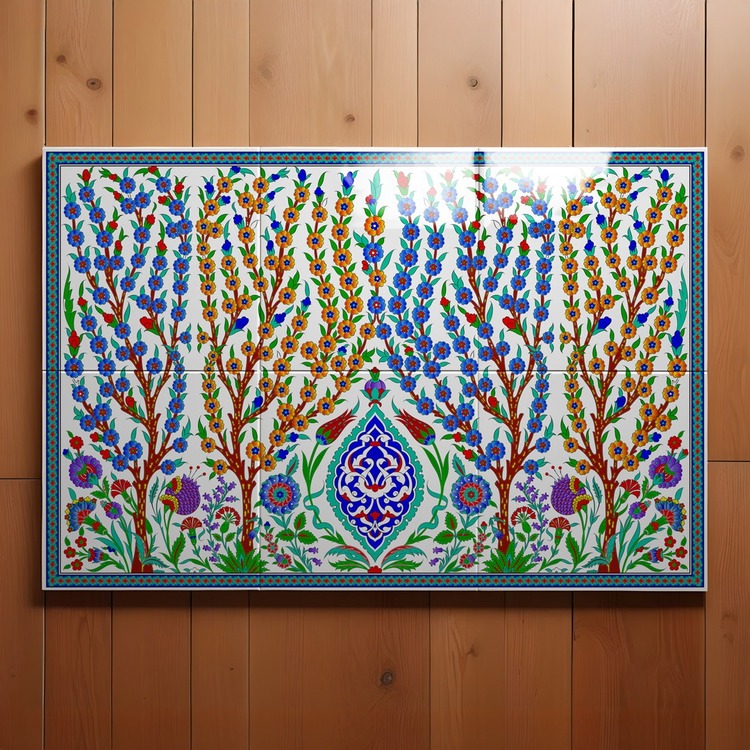 Perforated Stencil 60x90 cm. MAXI SIZE - Hasbahce Tree of Life and Plant Motif Panel