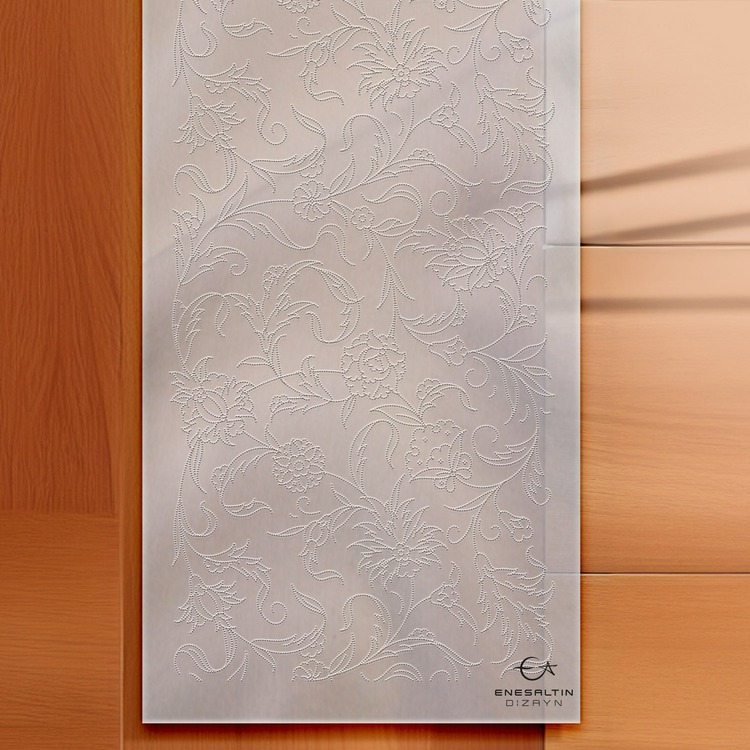Perforated Stencil 20 x 50 cm. - Seamless (Ulama) Hatayi Motif Tile Pattern