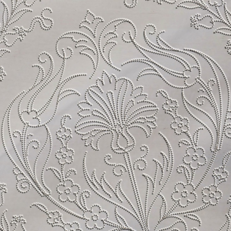 Perforated Stencil - Tulip Hyacinth Carnation Tile Plate Pattern