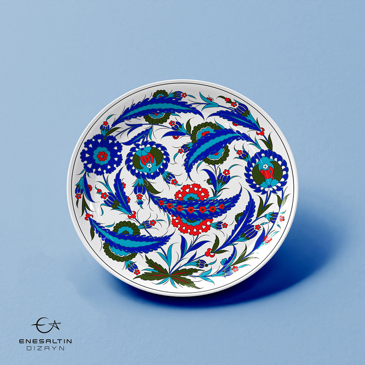 Perforated Stencil - Dagger Leaf Motif Iznik Tile Pattern
