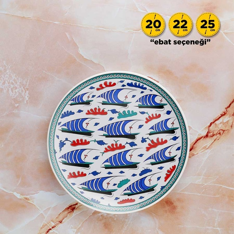 Perforated Stencil -  Iznik Tile Pattern with Galleon Motif