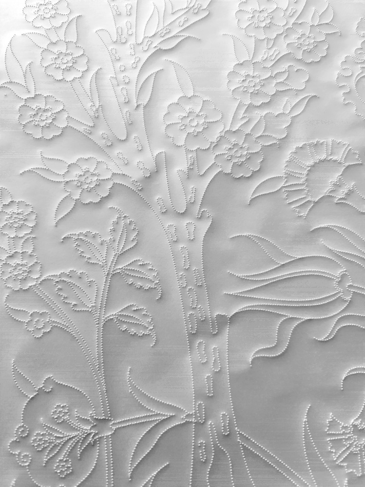 Perforated Stencil 40x60 cm. Oversized - Tile Pattern with Tree of Life Motif