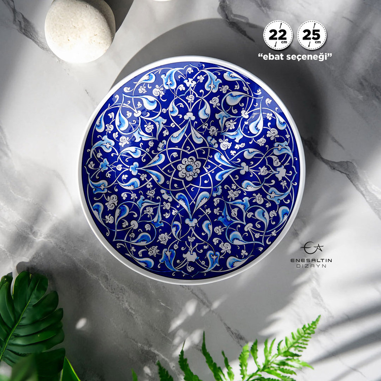 Perforated Stencil - Baba Nakkaş Rumi Lotus 2225 Classic Iznik Tile Pattern
