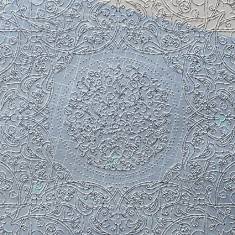 Perforated Stencil 43 cm. - Baba Nakkaş 1480 Classic Iznik Rumi Hatayi Tile Plate Pattern