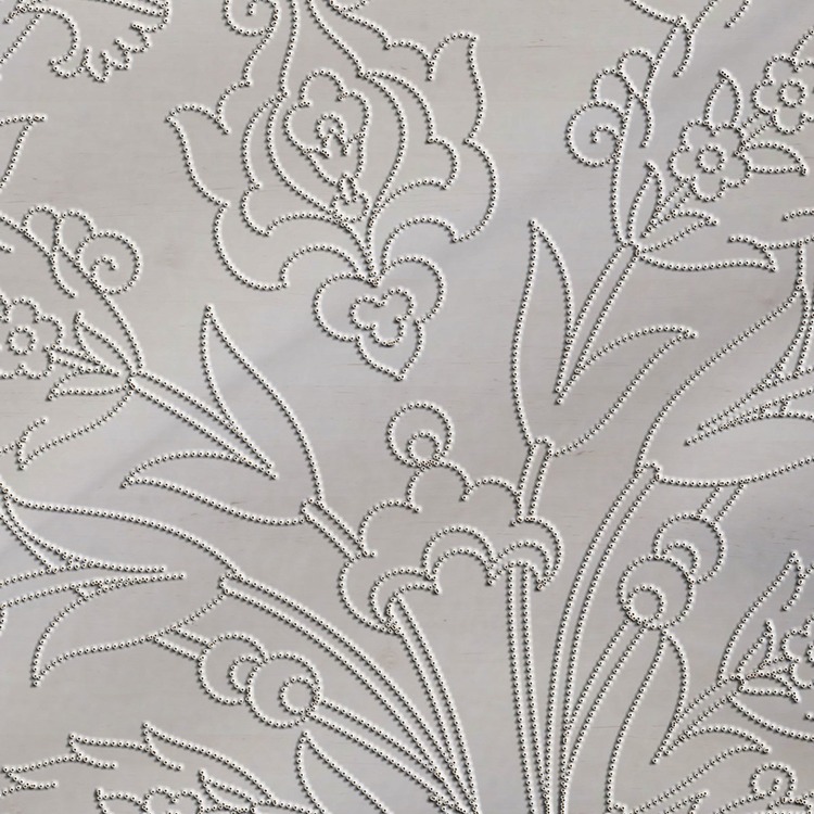 Perforated Stencil - Classic Symmetrical Quadruple Carnation Tile Plate Pattern