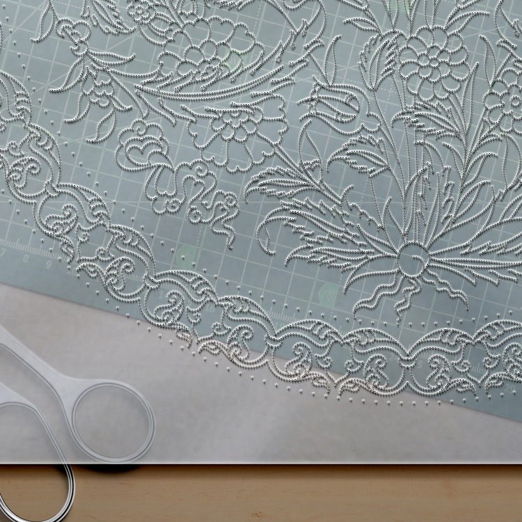 Perforated Stencil 42 cm. - Classic Iznik Pomegranate Tile Plate Pattern