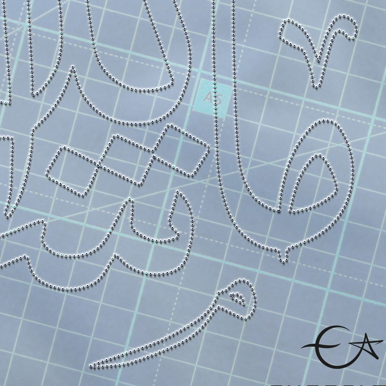 Perforated Stencil 20 x 20 cm – Mashallah Calligraphy Ceramic Tile/Plate Pattern