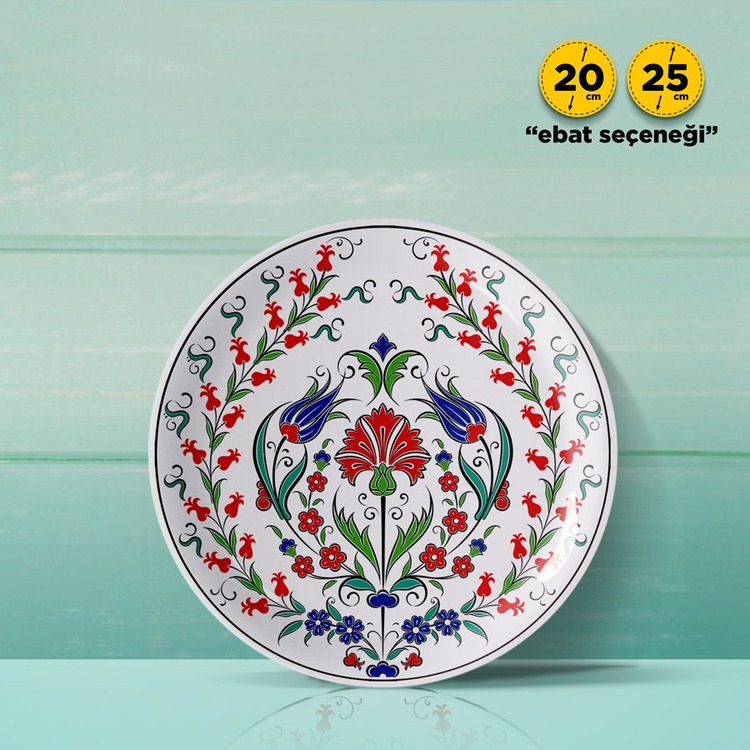 Perforated Stencil - Tulip Hyacinth Carnation Tile Plate Pattern